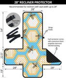 Bee honeycomb pattern Recliner Cover Protector