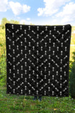 Engine Piston Black Theme Pattern Print Design 03 Premium Quilt