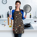Coffee Bean Leave Pattern Adjustable Apron