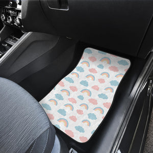 Cute Rainbow Clound Pattern Front Car Mats