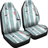 Crows Christmas Hat Scarf Universal Fit Car Seat Covers