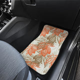 Cocoa Beans Cocoa Tree Pattern Front And Back Car Mats