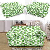 Hop Pattern Background Loveseat Couch Slipcover