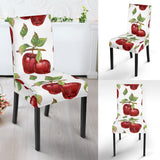 Red Apples Pattern Dining Chair Slipcover