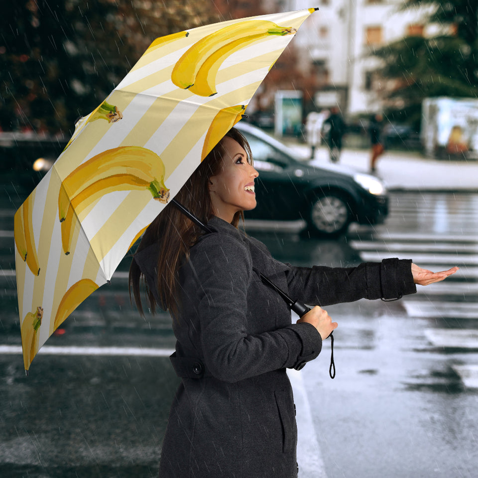 Banana Pattern Blackground Umbrella