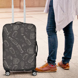 Beer Hand Drawn Pattern Luggage Covers