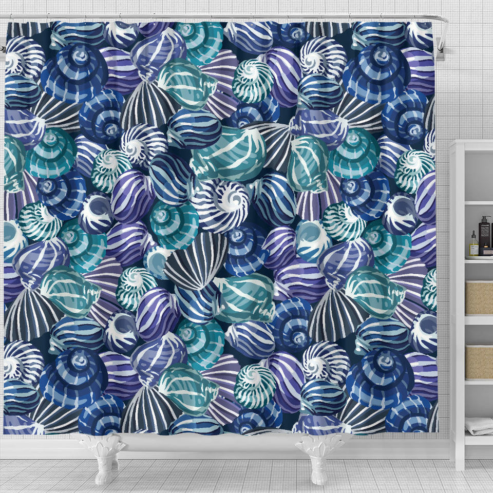 Shell Design Pattern Shower Curtain Fulfilled In US