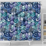 Shell Design Pattern Shower Curtain Fulfilled In US