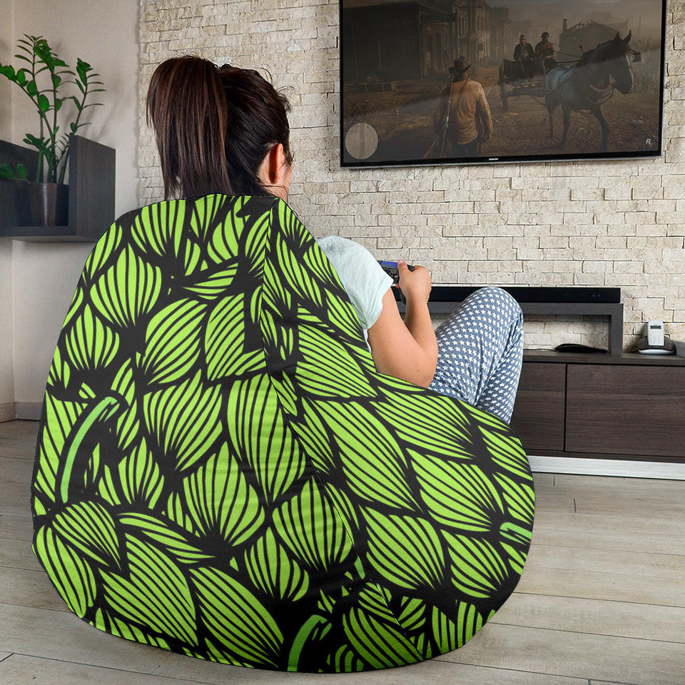 Green Hop Pattern Bean Bag Cover