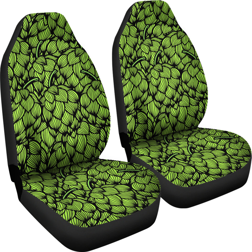 Green Hop Pattern Universal Fit Car Seat Covers