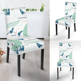 Crocodile Diver Pattern Dining Chair Slipcover