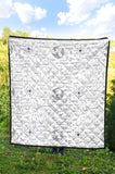 Math Pattern Print Design 03 Premium Quilt