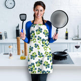 Blueberry White Background Adjustable Apron