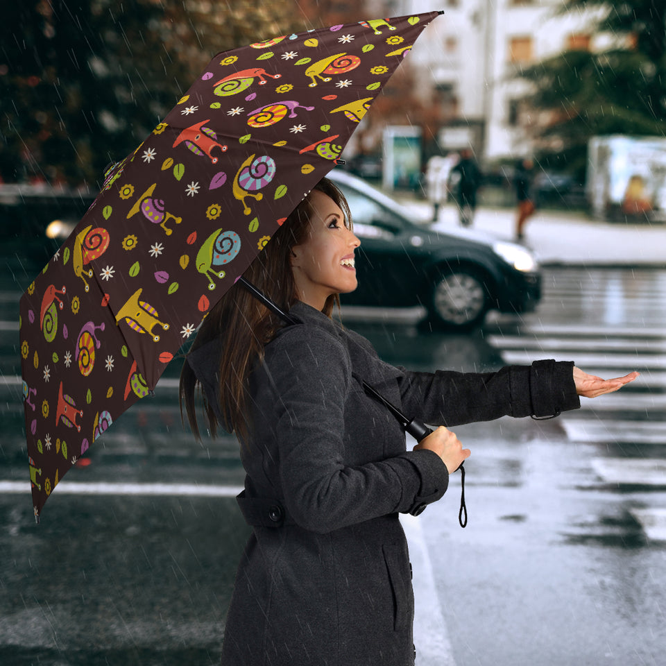 Snail Pattern Print Design 02 Umbrella