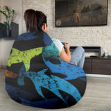 Colorful Shark Bean Bag Cover