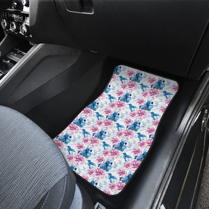 Hummingbird Pattern Print Design 02 Front Car Mats