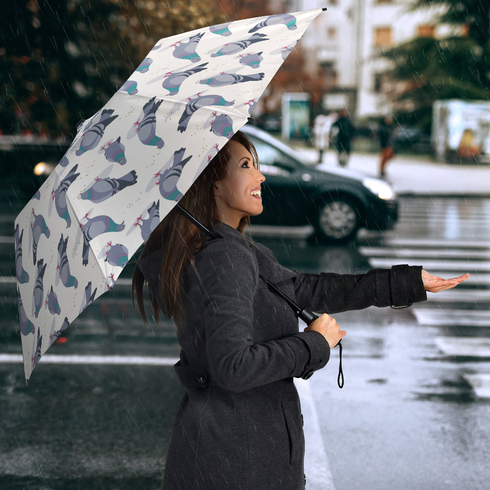 Pigeon Pattern Print Design 03 Umbrella