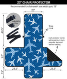Airplane pattern in the sky Chair Cover Protector