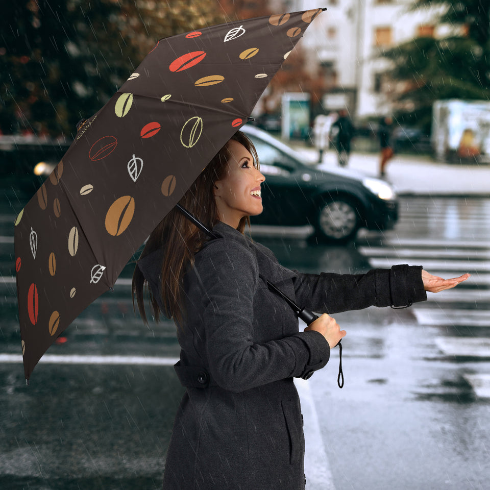 Coffee Bean Leave Pattern Umbrella