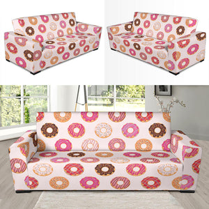 Colorful Donut Pattern Sofa Slipcover
