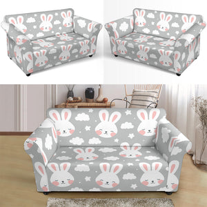 Rabbit Cloud Pattern Loveseat Couch Slipcover