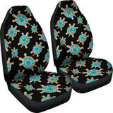 Sea Turtle Blue Stone Pattern  Universal Fit Car Seat Covers