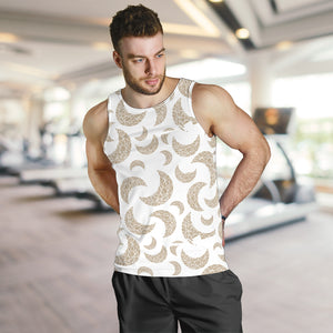 Cool gold moon abstract pattern Men Tank Top