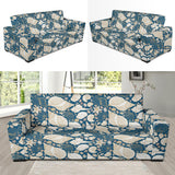 Shell Polynesian Tribal Design Pattern Sofa Slipcover