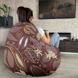 Coffee Bean Flower Pattern Bean Bag Cover