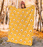 Lion Pattern Print Design 03 Premium Blanket