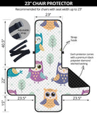 Cute owl pattern Chair Cover Protector