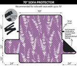 Lavender flowers purple pattern Sofa Cover Protector