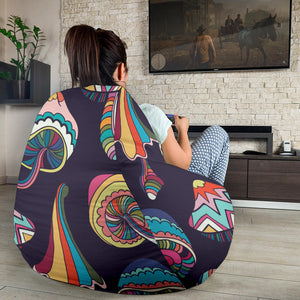 Colorful Mushroom Pattern Bean Bag Cover