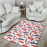 British Pattern Print Design 03 Area Rug