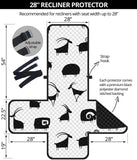 Goat ram pattern Recliner Cover Protector