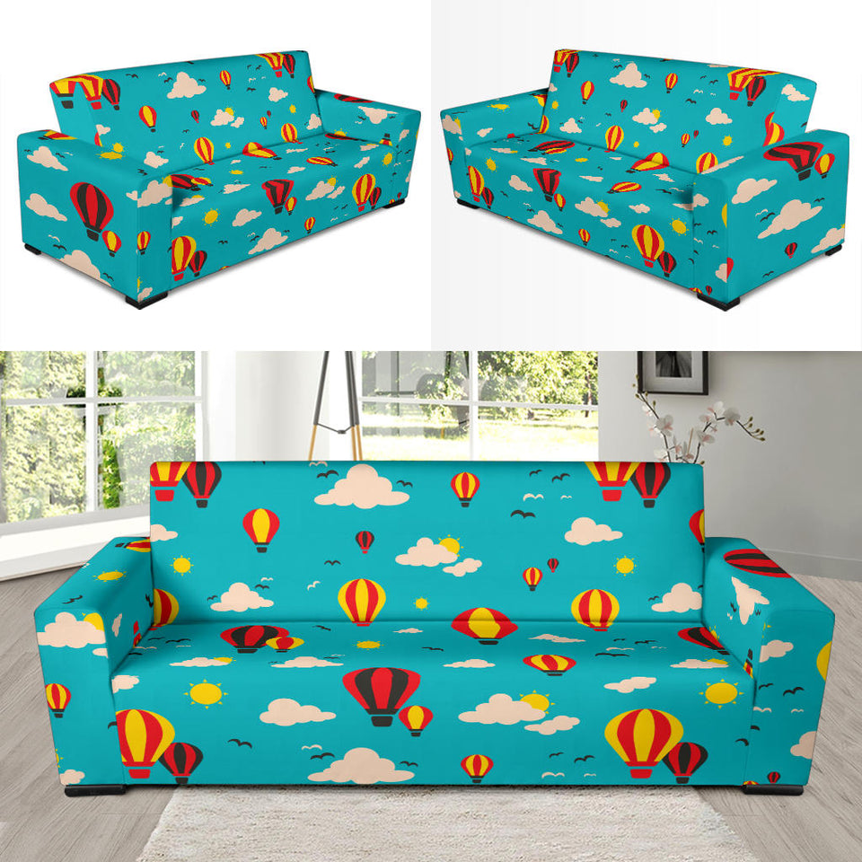 Hot Air Balloon Sky Pattern Sofa Slipcover