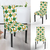 Horseshoes Pattern Print Design 04 Dining Chair Slipcover