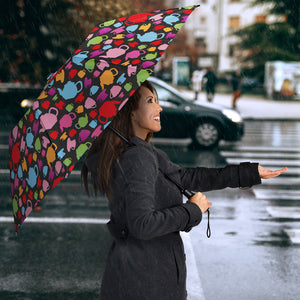 Tea pots Pattern Print Design 01 Umbrella