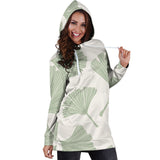 Ginkgo Leaves Pattern Women'S Hoodie Dress