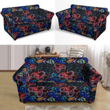 Octopus Sea Wave Tropical Fishe Pattern Loveseat Couch Slipcover