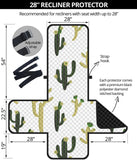 Cute cactus pattern Recliner Cover Protector