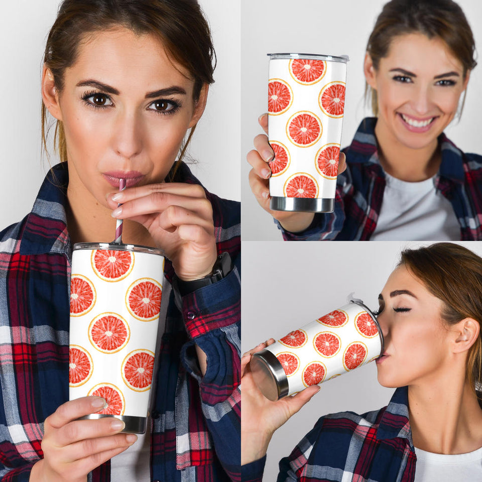 Grapefruit Pattern Tumbler