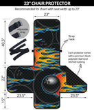 Bowling balls flame pattern Chair Cover Protector