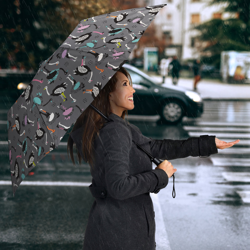Ostrich Pattern Print Design 01 Umbrella