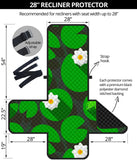 Frog waterlily pattern Recliner Cover Protector