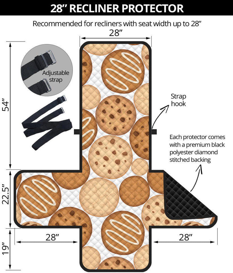 Various cookie pattern Recliner Cover Protector
