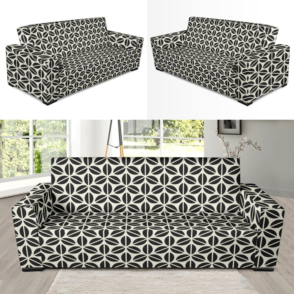 Coffee Bean Abstract Modern Pattern Sofa Slipcover