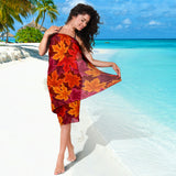 Autumn Maple Leaf Pattern Sarong