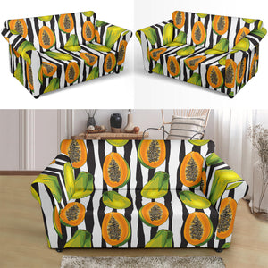 Papaya Design Pattern Loveseat Couch Slipcover