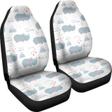 Cute Rhino Heart Pattern  Universal Fit Car Seat Covers